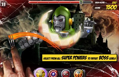 Gameplay screenshots of the Marvel Kapow! for iPad, iPhone or iPod.