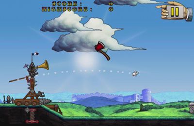 Gameplay screenshots of the Monty Python's Cow Tossing for iPad, iPhone or iPod.