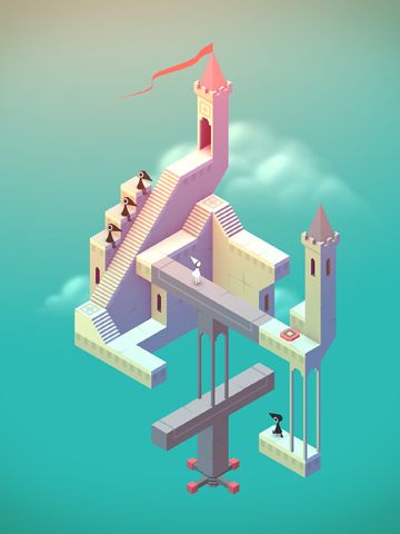 Gameplay screenshots of the Monument valley for iPad, iPhone or iPod.