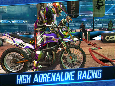 Gameplay screenshots of the Motocross Meltdown for iPad, iPhone or iPod.