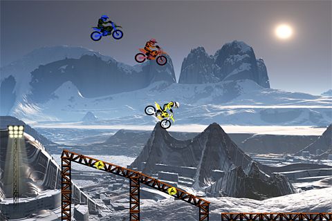 Gameplay screenshots of the Motorbike league for iPad, iPhone or iPod.