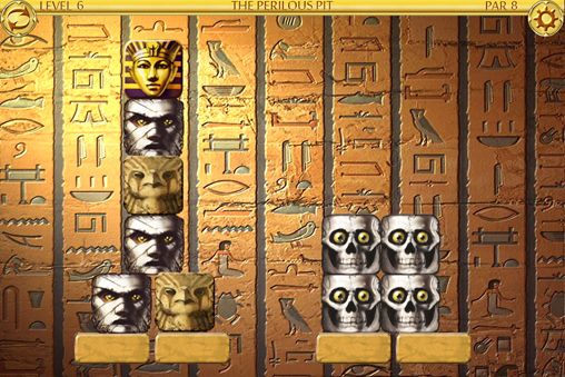 Gameplay screenshots of the Mummys treasure for iPad, iPhone or iPod.