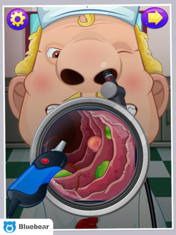 Gameplay screenshots of the Nose Doctor! for iPad, iPhone or iPod.