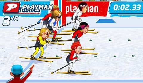 Gameplay screenshots of the Playman: Winter games for iPad, iPhone or iPod.