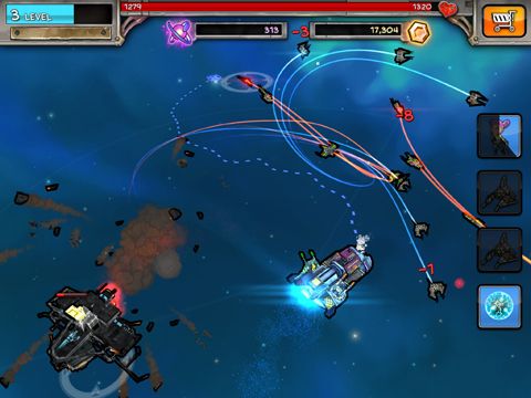 Gameplay screenshots of the Plunder Nauts for iPad, iPhone or iPod.
