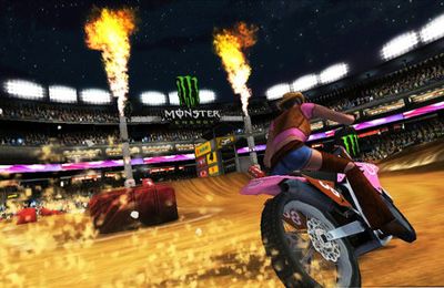 Gameplay screenshots of the Ricky Carmichael's Motorcross Marchup for iPad, iPhone or iPod.