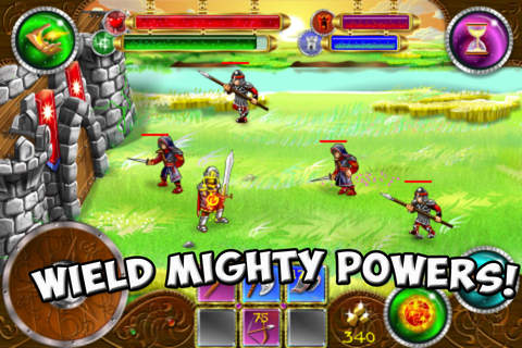 Gameplay screenshots of the Rise of heroes for iPad, iPhone or iPod.