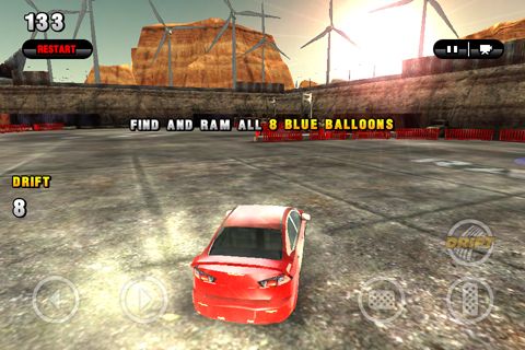 Gameplay screenshots of the RPM: Gymkhana racing for iPad, iPhone or iPod.