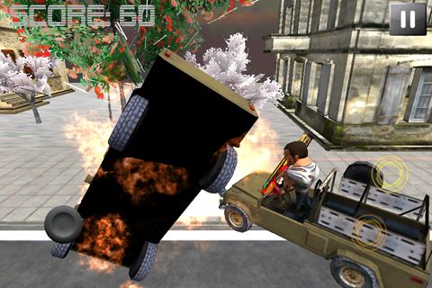 Gameplay screenshots of the Run and gun for iPad, iPhone or iPod.