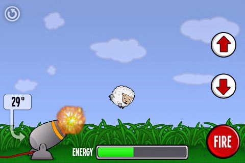 Gameplay screenshots of the Sheep cannon: Have a blast! for iPad, iPhone or iPod.