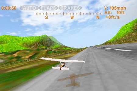 Gameplay screenshots of the Sky racer for iPad, iPhone or iPod.
