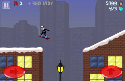 Download app for iOS Stickman Snowboarder, ipa full version.