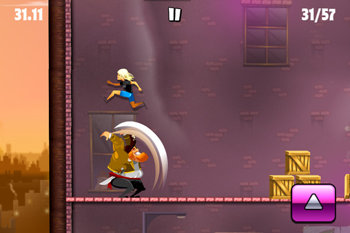 Gameplay screenshots of the Stunt gal for iPad, iPhone or iPod.