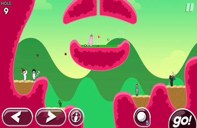 Gameplay screenshots of the Super Stickman Golf 2 for iPad, iPhone or iPod.