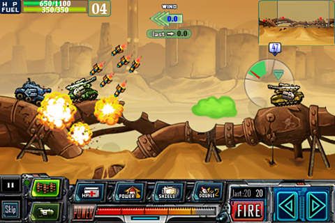 Gameplay screenshots of the Tank warz for iPad, iPhone or iPod.
