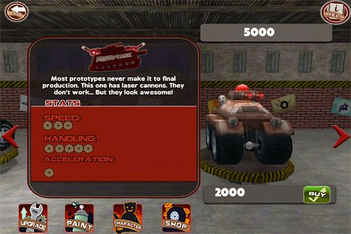 Gameplay screenshots of the Tires of fury for iPad, iPhone or iPod.