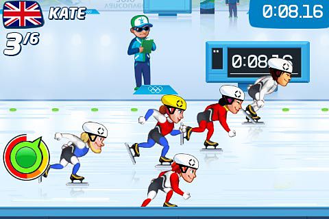 Gameplay screenshots of the Vancouver 2010: Official game of the olympic winter games for iPad, iPhone or iPod.