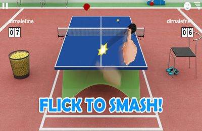 Gameplay screenshots of the Virtual Table Tennis 3 for iPad, iPhone or iPod.
