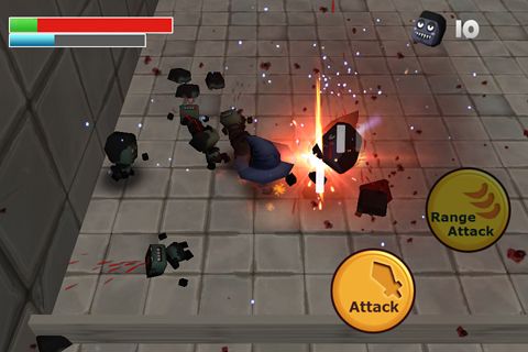 Gameplay screenshots of the Zombie: Dungeon breaker for iPad, iPhone or iPod.