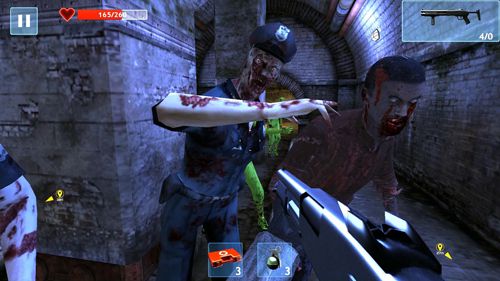 Gameplay screenshots of the Zombie objective for iPad, iPhone or iPod.