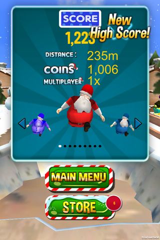 Free 3D Santa run & Christmas racing - download for iPhone, iPad and iPod.