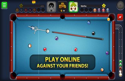 Gameplay screenshots of the 8 Ball Pool for iPad, iPhone or iPod.