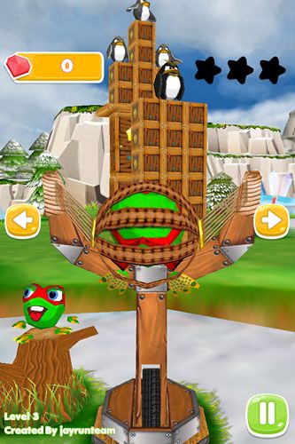 Gameplay screenshots of the Angry frogs ninja for iPad, iPhone or iPod.