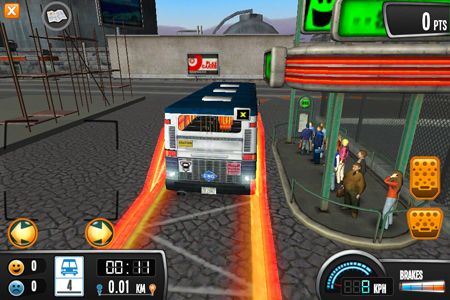 Gameplay screenshots of the Bus Driver for iPad, iPhone or iPod.