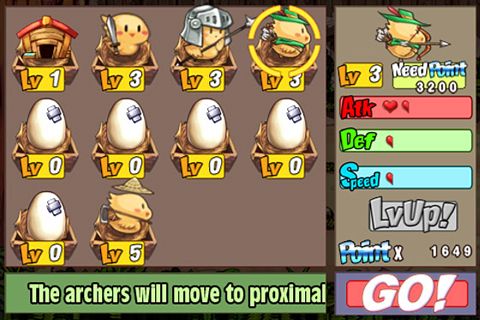 Gameplay screenshots of the Chicken battle for iPad, iPhone or iPod.