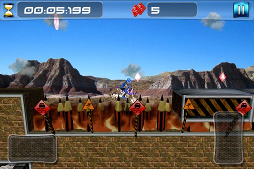 Gameplay screenshots of the Dirt bike impossible for iPad, iPhone or iPod.