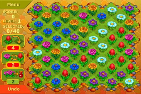 Free Flower garden: Logical game - download for iPhone, iPad and iPod.