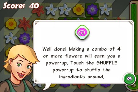 Gameplay screenshots of the Flower shop frenzy for iPad, iPhone or iPod.