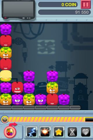 Gameplay screenshots of the Fruit rush for iPad, iPhone or iPod.