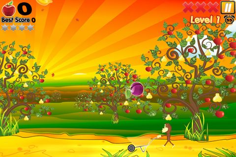 Gameplay screenshots of the Monkey mania for iPad, iPhone or iPod.