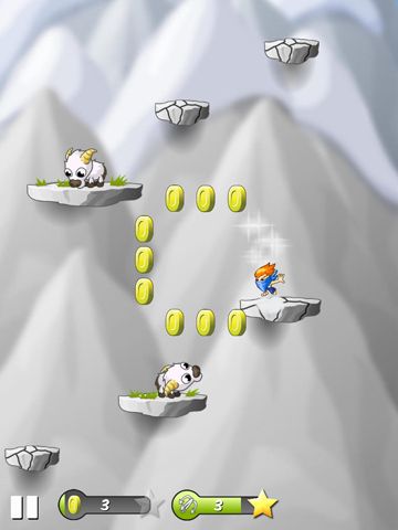 Gameplay screenshots of the Ninja Newton for iPad, iPhone or iPod.