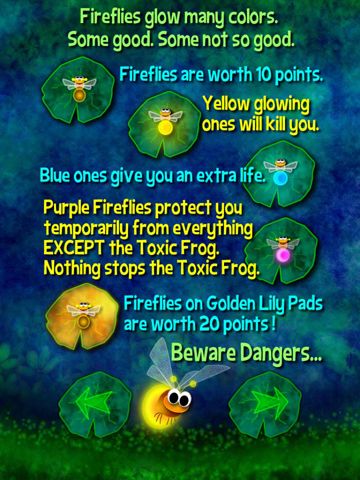 Gameplay screenshots of the Revenge of toxic frog for iPad, iPhone or iPod.