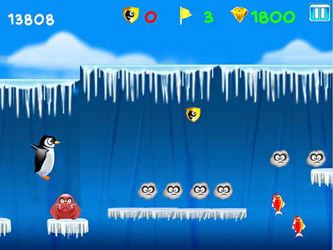 Gameplay screenshots of the Run Kelvin: Penguin escape for iPad, iPhone or iPod.