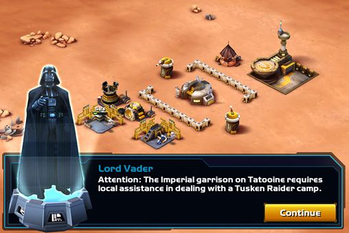 Gameplay screenshots of the Star wars: Commander for iPad, iPhone or iPod.