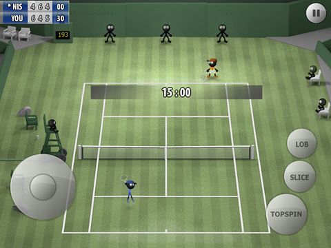Gameplay screenshots of the Stickman tennis 2015 for iPad, iPhone or iPod.