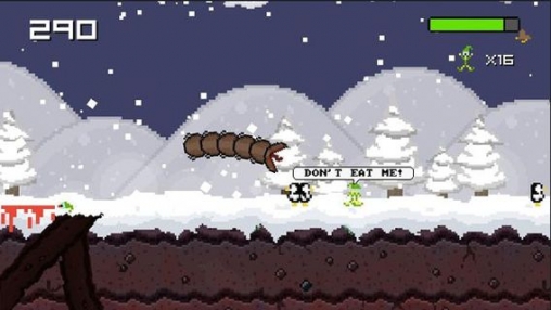 Download app for iOS Super mega worm vs. Santa: saga, ipa full version.