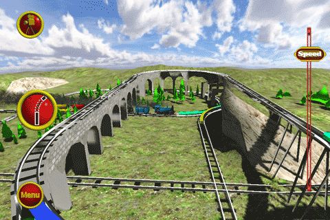 Gameplay screenshots of the Super trains for iPad, iPhone or iPod.