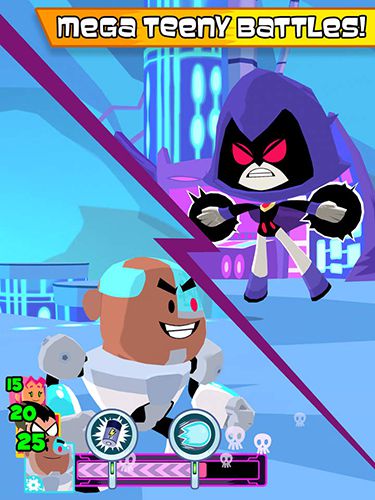 Gameplay screenshots of the Teeny titans for iPad, iPhone or iPod.