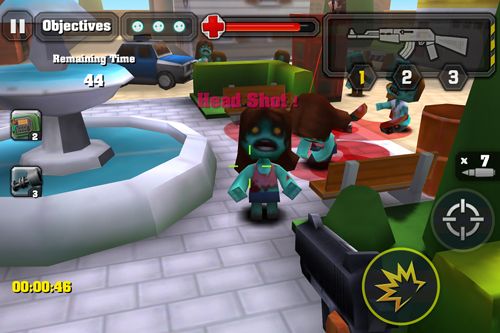 Gameplay screenshots of the Action of mayday: Zombie world for iPad, iPhone or iPod.