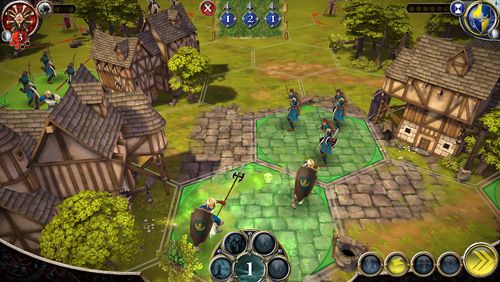 Gameplay screenshots of the Battlelore: Command for iPad, iPhone or iPod.