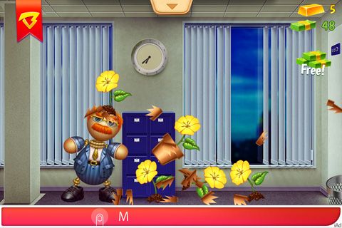 Gameplay screenshots of the Buddyman: Office kick for iPad, iPhone or iPod.