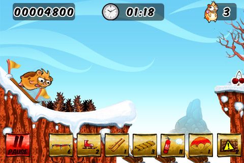 Gameplay screenshots of the Crazy hamster for iPad, iPhone or iPod.