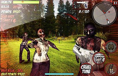 Gameplay screenshots of the Dead Raid for iPad, iPhone or iPod.