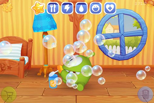 Gameplay screenshots of the My Om Nom for iPad, iPhone or iPod.