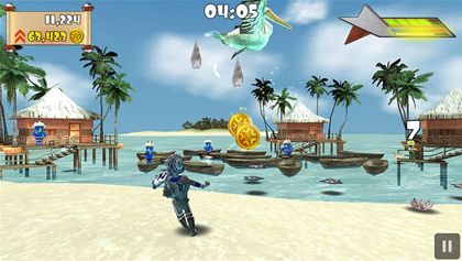 Gameplay screenshots of the Ninja Chaos for iPad, iPhone or iPod.