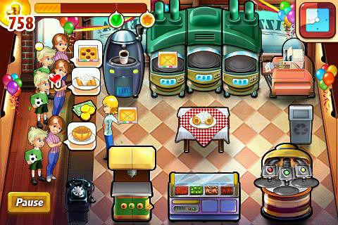 Free Pizza shop mania - download for iPhone, iPad and iPod.